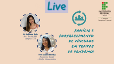 A live será realizada às 10h de sexta-feira, dia 29, no perfil do IFPI no Instagram