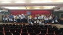 Entrega das placas BitDogLab aos participantes do EmbarcaTech