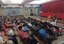 Recepção no auditório Maestrina Clóris de Oliveira, voltada aos alunos de Administração, Contabilidade e Serviços Jurídicos.
