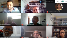 Reunião virtual congregou professores e gestão
