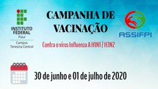A campanha será promovida nos dias 30 de junho e 01 de julho