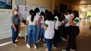 O evento teve como objetivo chamar a atenção da comunidade acadêmica sobre a importância da lavagem das mãos de forma correta