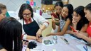 A atividade foi realizada no Laboratório de Estamparia do campus