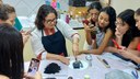 A atividade foi realizada no Laboratório de Estamparia do campus