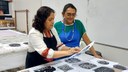 A atividade foi realizada no Laboratório de Estamparia do campus