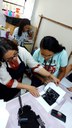 A atividade foi realizada no Laboratório de Estamparia do campus