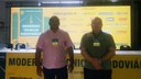 Ronildo Brandão e Israel Costa durante o Seminário Nacional de Modernas Técnicas Rodoviárias