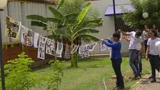 A atividade é realizada por alunos de Edificações, Saneamento e Vestuário.