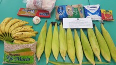 Foram entregues 240 cestas com alimentos