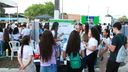 Feira do Campus Uruçuí, realizada na praça Santo Antônio
