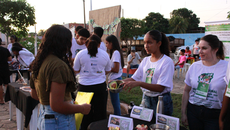 Feira do Campus Uruçuí, realizada na praça Santo Antônio