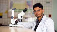 Ícaro Fillipe desenvolve trabalhos com alunos do curso de Licenciatura em Ciências Biológicas