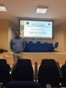 O professor Wanderson durante a defesa da tese